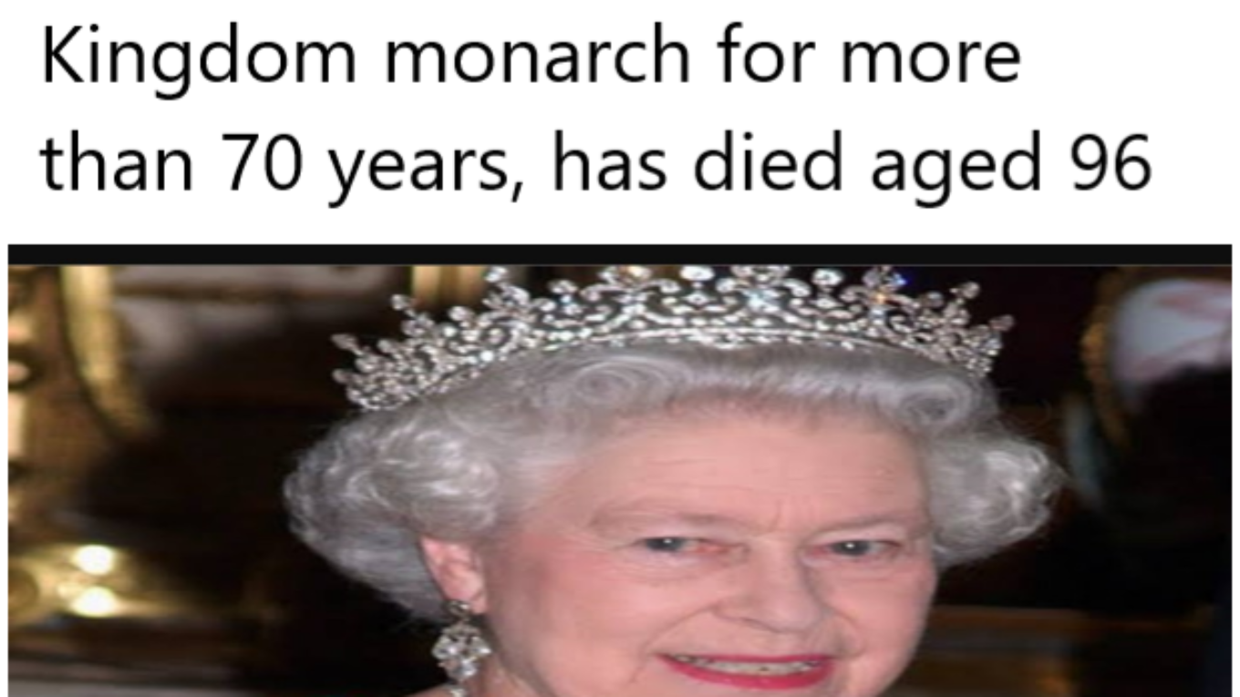 Queen Elizabeth II, the United Kingdom monarch for more than 70 years, has died aged 96