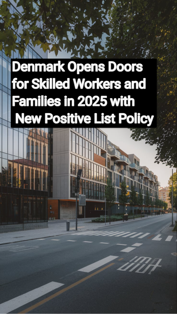 Denmark Opens Doors for Skilled Workers and Families in 2025 with New Positive List Policy